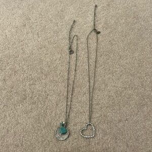 Two silver necklaces